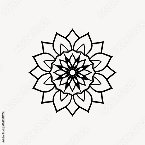 Traditionally Mandala Art Design on White Background  Intricate & Decorative Mandala Pattern