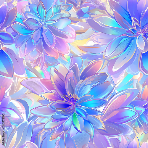 Creative 2D Doodle seamless pattern Floral or flower Illustrations