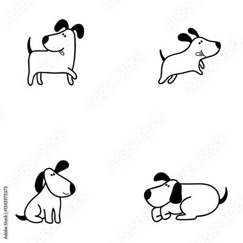 a simple touch dog design for a brand with a friendly and fun spirit