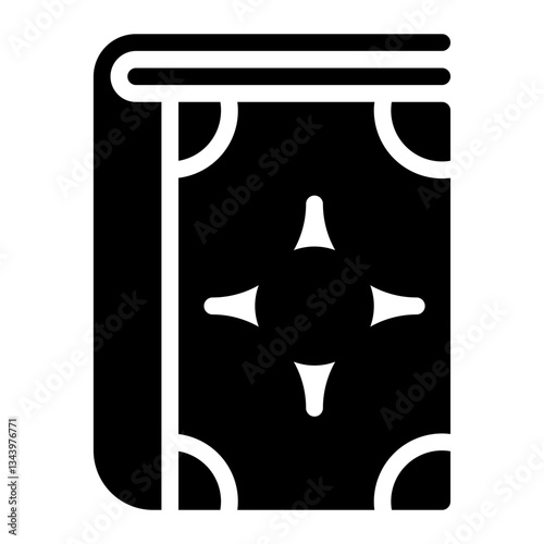 magic book glyph icon