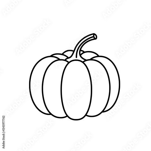 Pumpkin in Black and White: A solitary pumpkin, captured in a stark black and white palette, stands as a symbol of autumn's bounty.