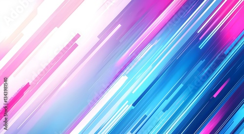 Abstract diagonal lines in pink, blue and purple