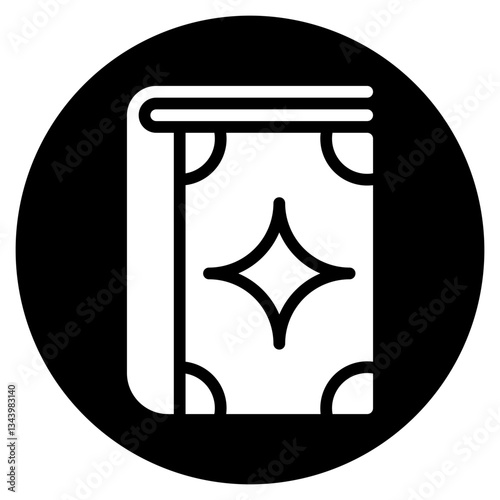 magic book glyph icon