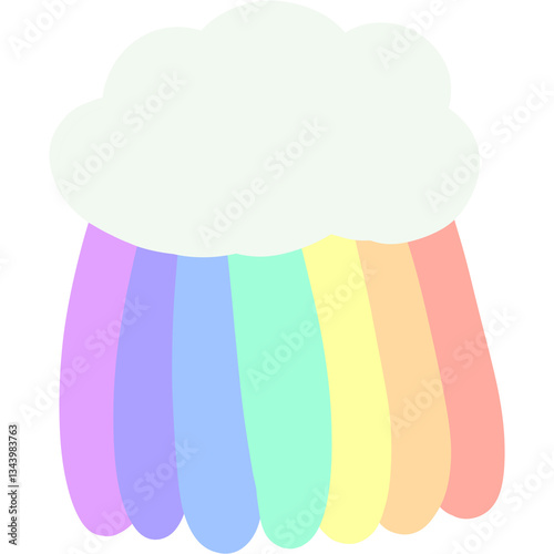 Cloud and rainbow 