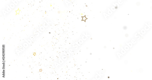 Golden Stars and Dots on Bl...