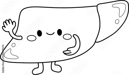 liver cartoon organ