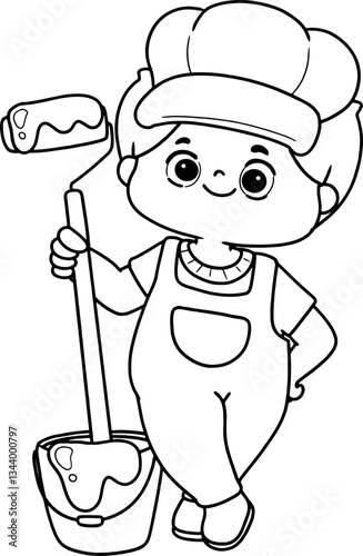 painter occupation character