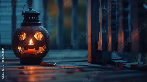 halloween lantern with copy space