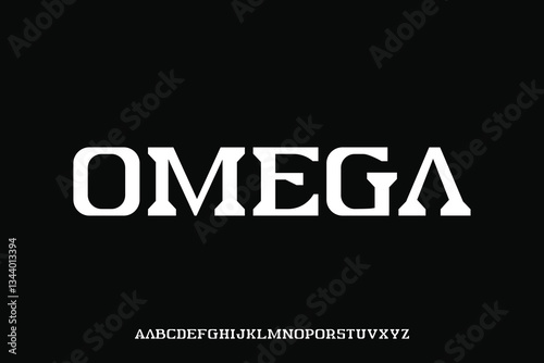 Display alphabet font vector design suitable for headline, poster, logo, magazine and many more