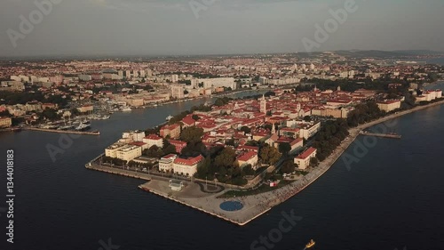 Golden Hour Over Zadar: Aerial Sunset Views