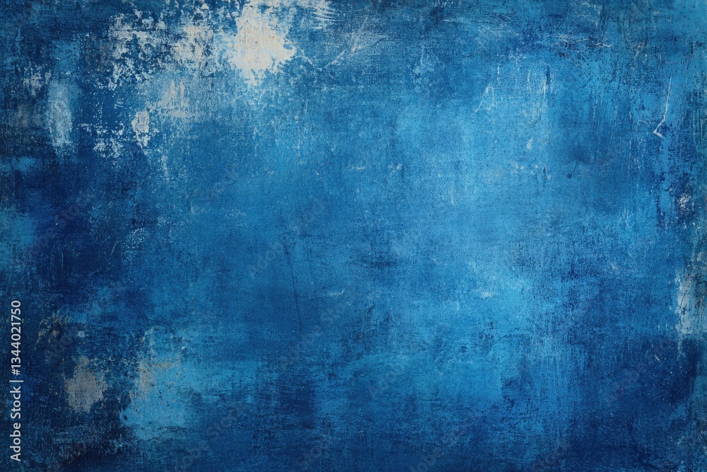 Fototapeta premium Textured Deep Blue Background with Subtle Light Marks