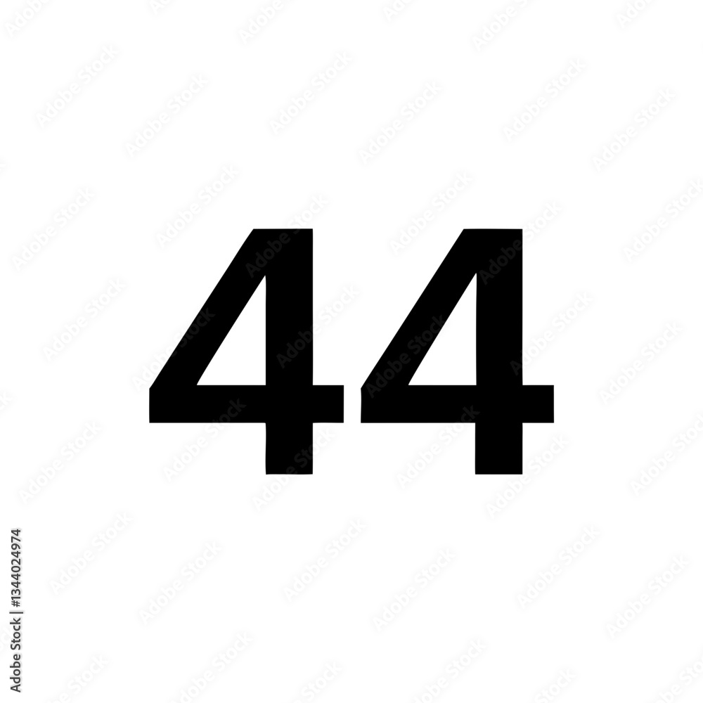 Obraz premium black number