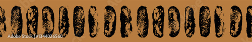 Vector bread pattern - bakery products background for banner, flyer and poster, label, packaging design - bakehouse frame, bakeshop border. Monochrome decoration.