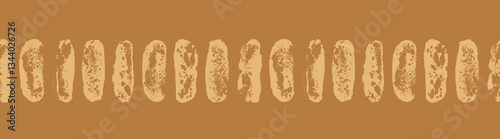 Vector bread pattern - bakery products background for banner, flyer and poster, label, packaging design - bakehouse frame, bakeshop border. Monochrome decoration.