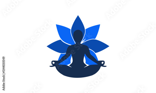 yoga, yoga logo, illustration, icon, health, meditation, modern,