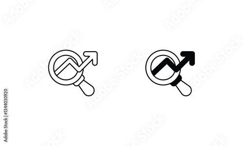 Seo vector icons set stock illustration