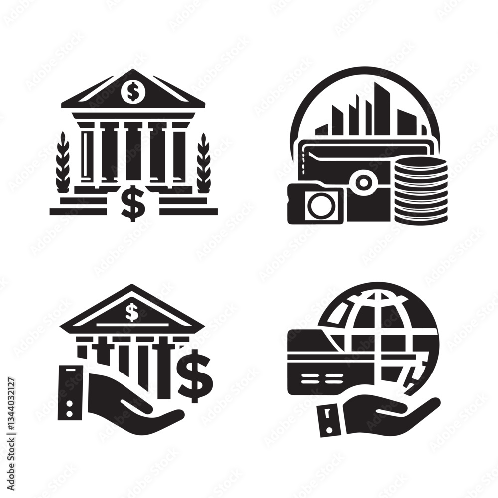 Set of ancient Greek symbols and landmarks in a vector icon style showcasing architecture, buildings, temples, castles, and monuments with a travel and cultural theme Set of ancient Greek symbols and landmarks in a vector icon style showcasing architecture, buildings, temples, castles, and monuments with a travel and cultural theme