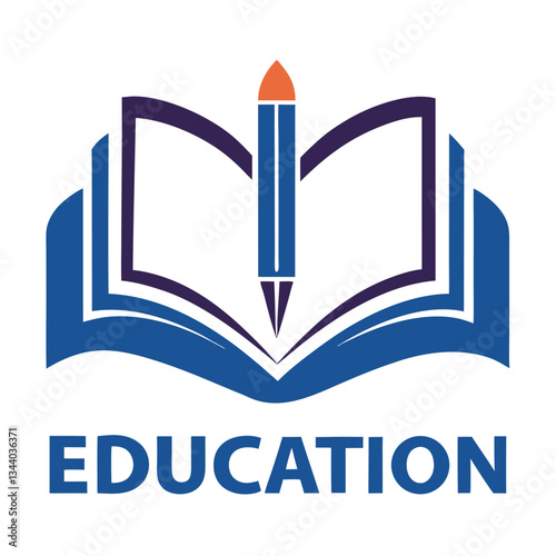  Educational logo icon vector illustration.