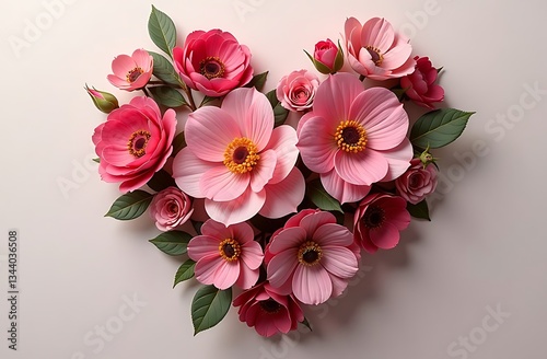 Heart of flowers