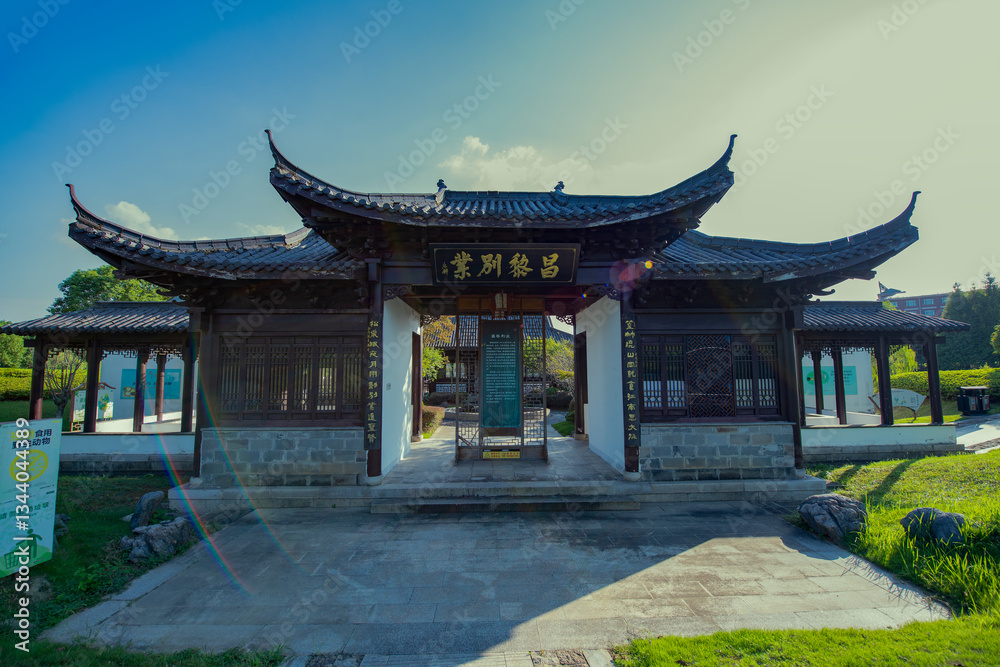 Modern buildings and rural skyscrapers and tourist attractions in China Modern buildings and rural skyscrapers and tourist attractions in China