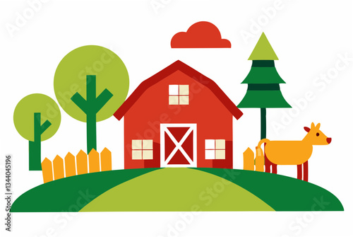 house and trees