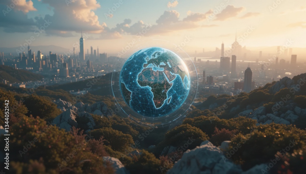 Global Cityscape: A Futuristic Vision of Urban and Planetary Interconnection Global Cityscape: A Futuristic Vision of Urban and Planetary Interconnection