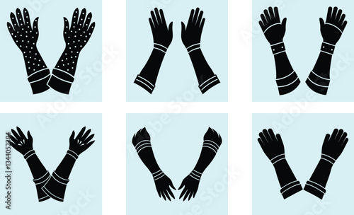 Arm Warmers silhouette vector