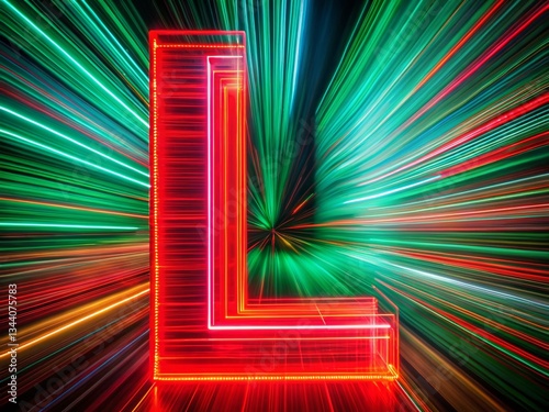 Long Exposure Photography: Red-Green Color Blind Test - Uppercase L