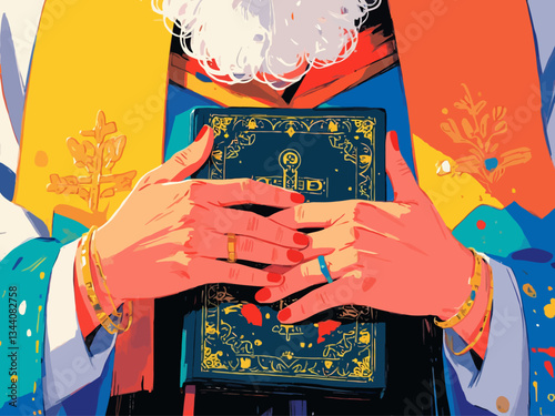  Hands holding Bible Religious knowledge Christianity education pastor holding a book church literature