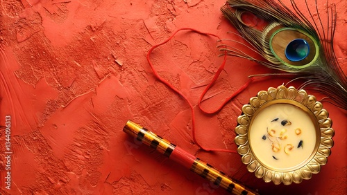 Divine Essence: A Tribute to Krishna's Flute and Thandai