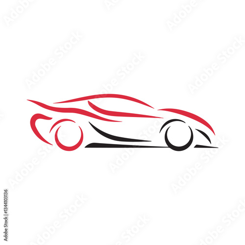 Unique car logo Modern and minimalist vector and abstract logo