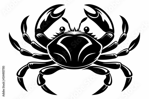 Wallpaper Mural crab line art silhouette vector illustration Torontodigital.ca