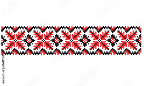 Traditional national ethnic embroidery pattern. vector image