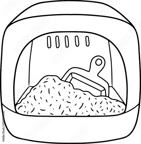 pet equipment hand drawn