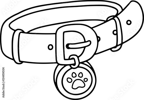 collar hand drawn