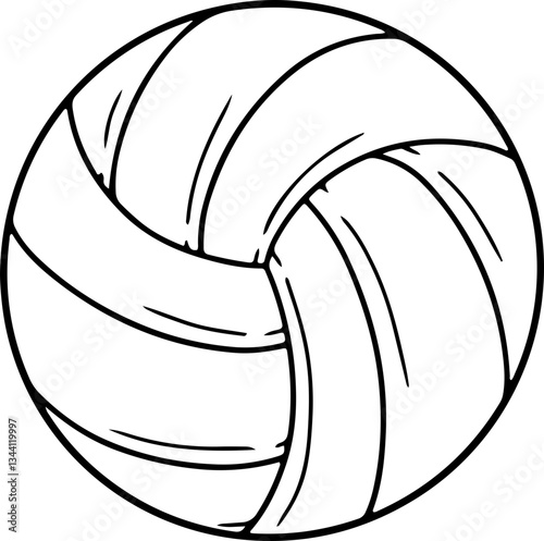 volleyball doodle sport