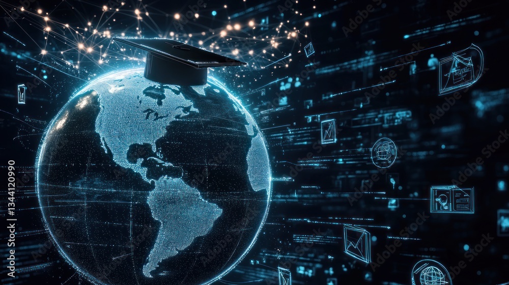 Obraz premium Global Education Technology