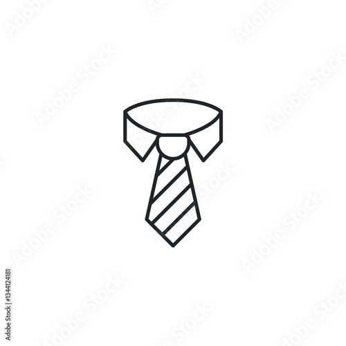 Tie icon symbol vector illustration isolated on white background