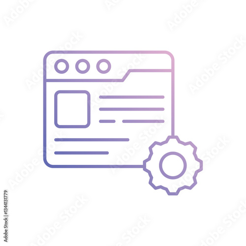 Content Management vector icon