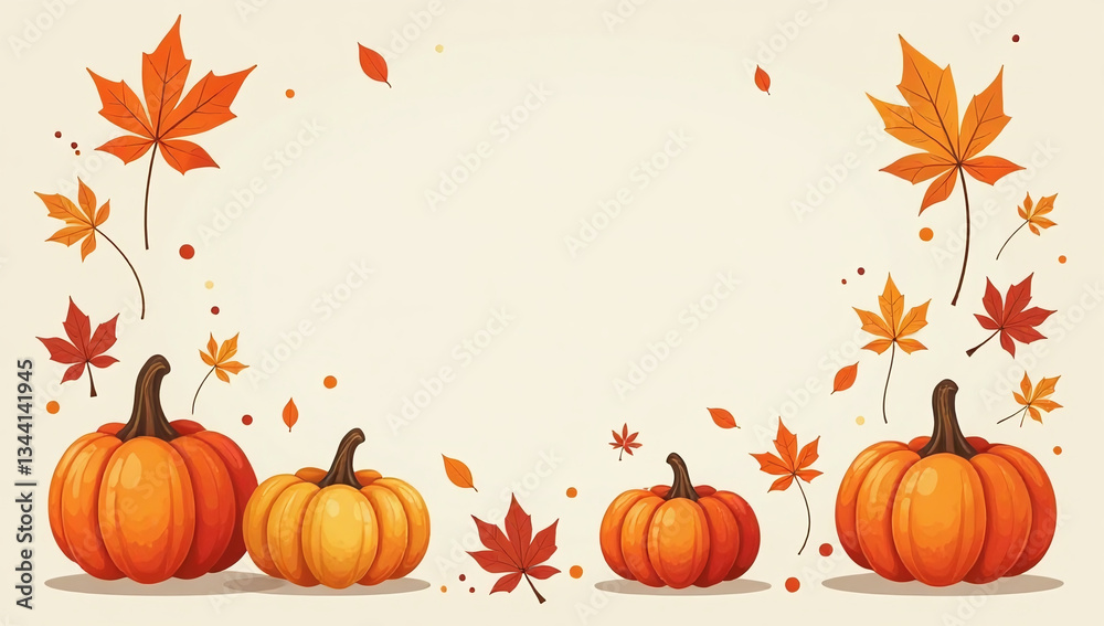 Naklejka premium autumn elements cozy cutely designed vector flat illustration perfect scrapbooking fall