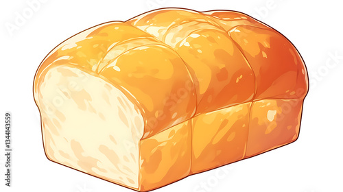 Illustration about bakery and bakery equipment, bread doodle cartoon.