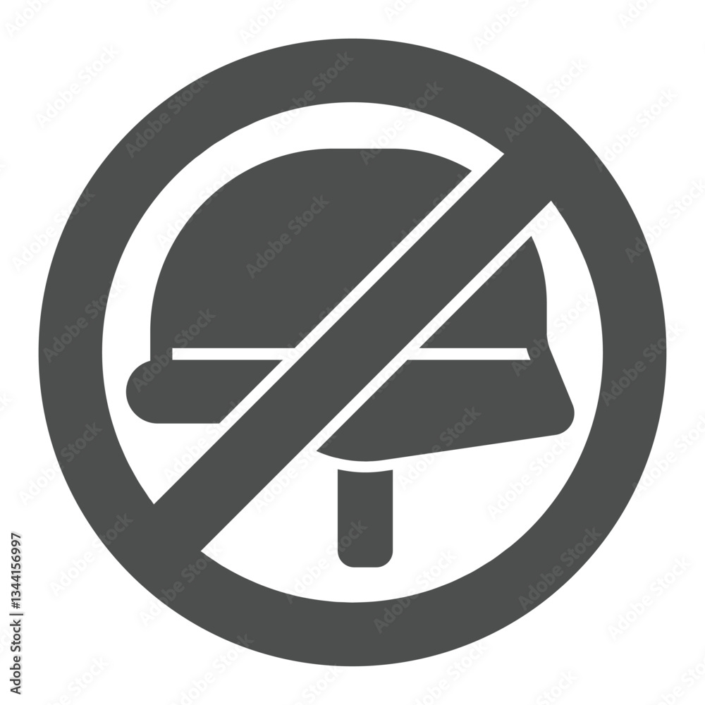 Soldier army helmet forbidden solid icon, stop war concept. Vector graphics. Military invasion prohibited sign on white background, glyph style icon for mobile or web design. Soldier army helmet forbidden solid icon, stop war concept. Vector graphics. Military invasion prohibited sign on white background, glyph style icon for mobile or web design.