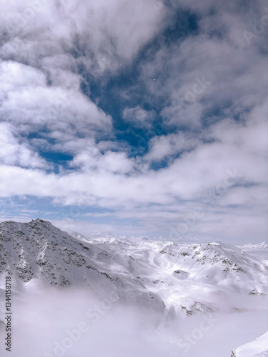 clouds over the mountains