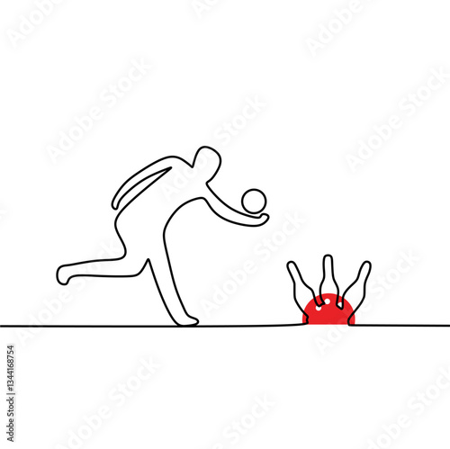 bowling pins and bowling balls.Bowling balls and design elements