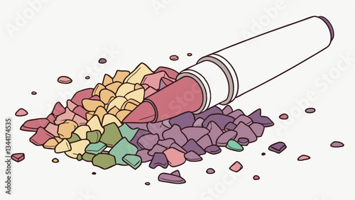 heap of crushed eyeshadows