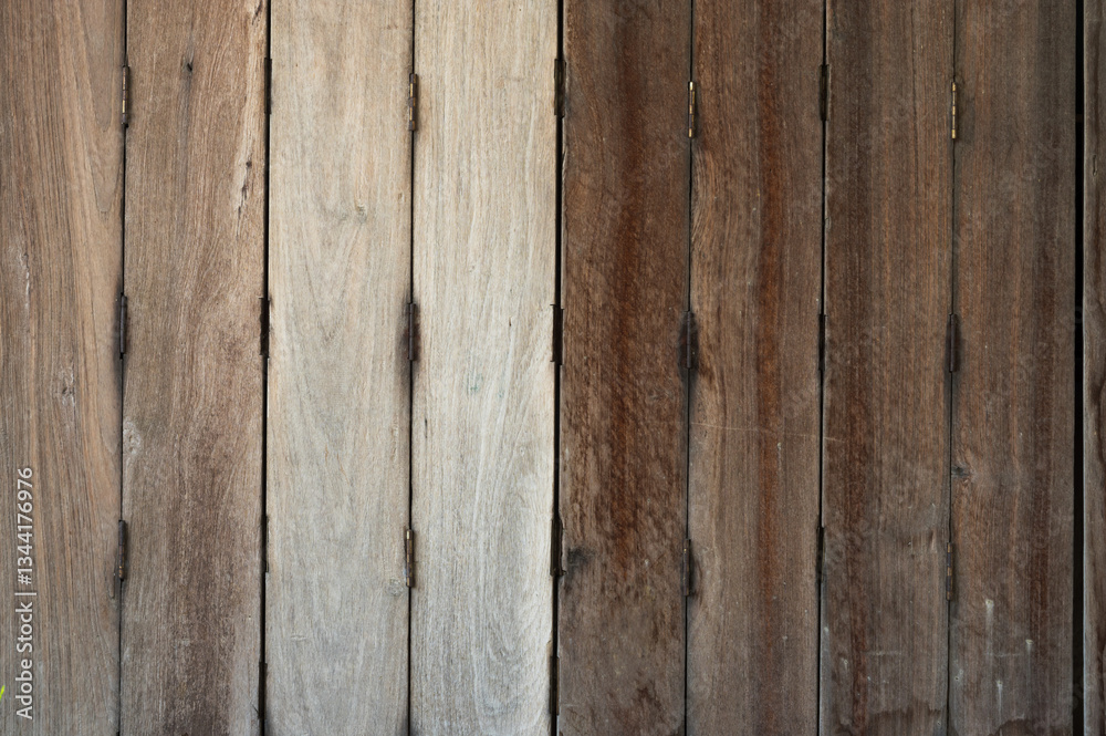 Naklejka premium Retro style wooden door. Old and grunge background