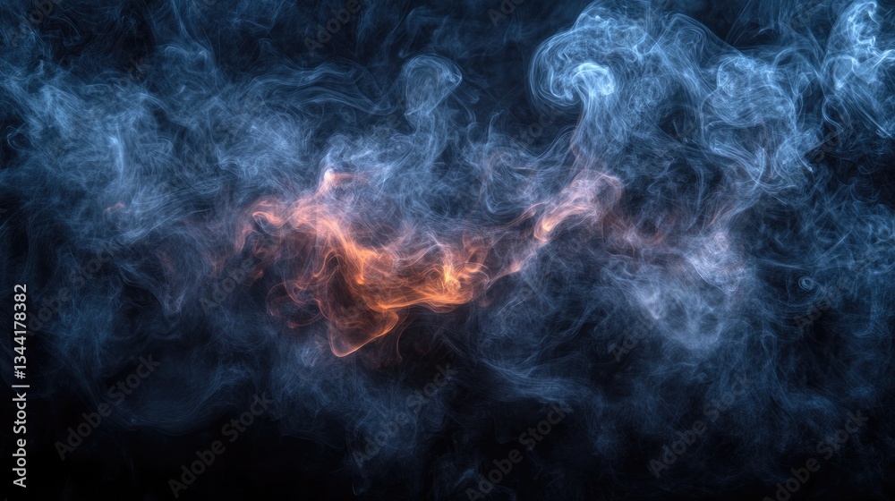 Abstract Smoke Patterns on Dark Background (1) Abstract Smoke Patterns on Dark Background (1)