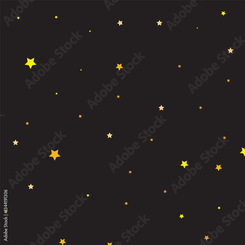 Holiday confetti golden stars decoration