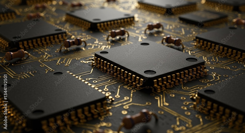 Advanced Microchip Circuit Board: High-Tech Semiconductor Technology for Electronics Innovation and Development Advanced Microchip Circuit Board: High-Tech Semiconductor Technology for Electronics Innovation and Development
