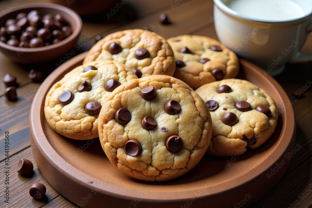 Freshly Baked Cookies With A Variety of Textures Freshly Baked Cookies With A Variety of Textures